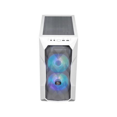 Cooler Master MasterBox TD300 MESH Trn Micro-ATX Case - Sleek White Design, No Power Supply - Perfect for Your Next Build!